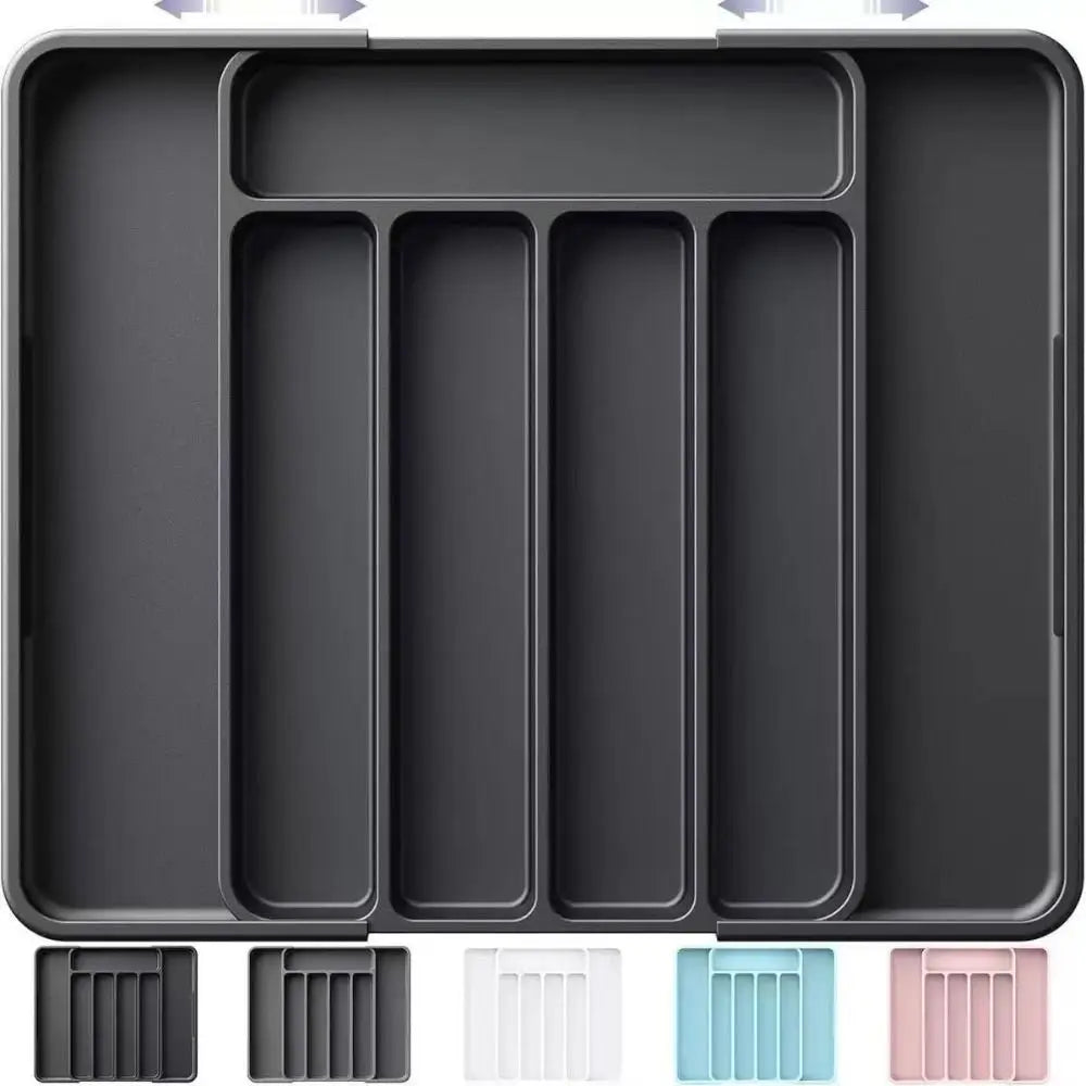 Expandable Cutlery Drawer Organizer | Kitchen Utensil Tray