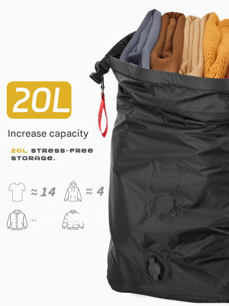 Waterproof Vacuum Compression Travel Bag | Large Capacity Packing Organizer
