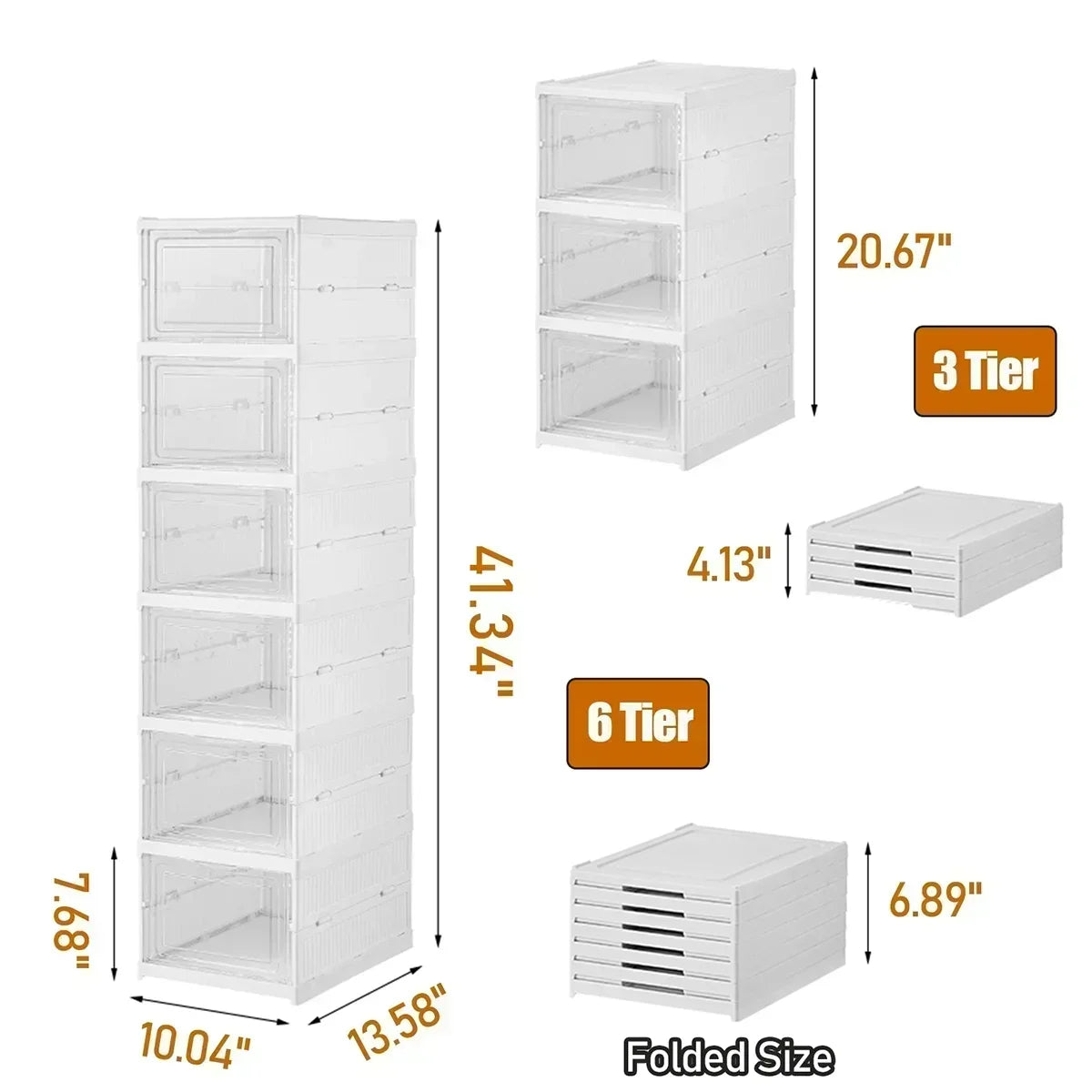Stackable Dustproof High-top Cabinet Shoe Rack Shelf