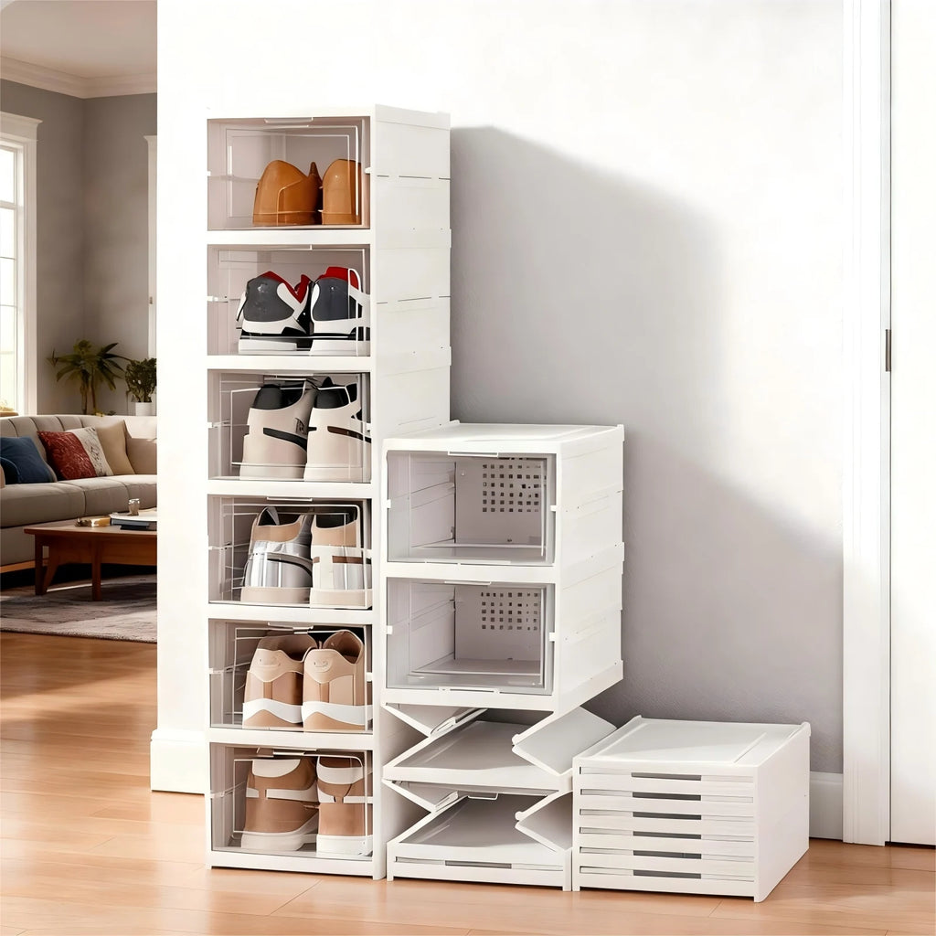Shoe Box Rack Cabinet for Closet Dorm Apartment