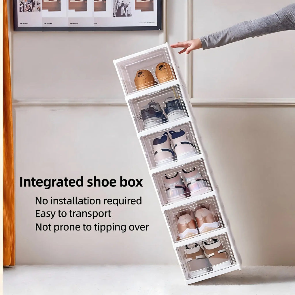 Shoe Box Rack Cabinet for Closet Dorm Apartment