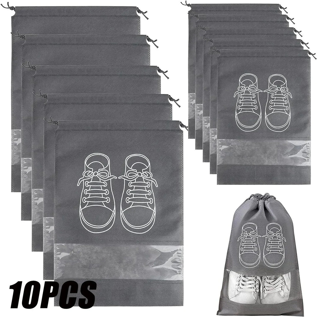 5/10PCS Shoes Storage Organizer Bags Non-Woven Shoe Dust Bags