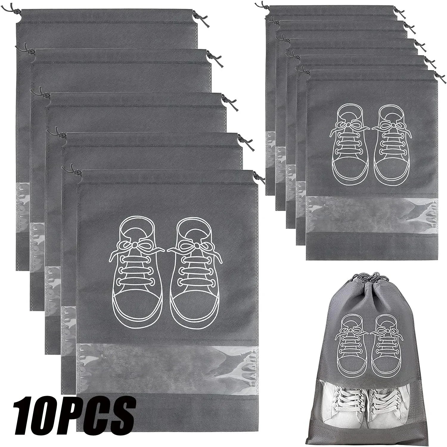 5/10PCS Shoes Storage Organizer Bags Non-Woven Shoe Dust Bags