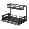 Metal Pull-Out Under Sink Organizer with Sliding Drawer