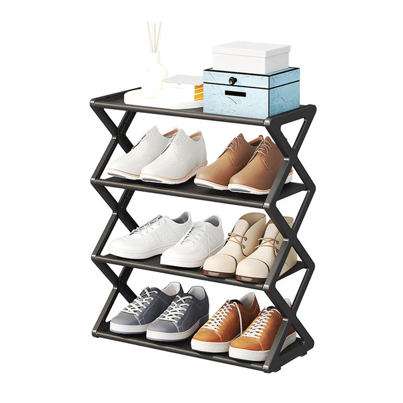 Shoe Rack Saves Family Space