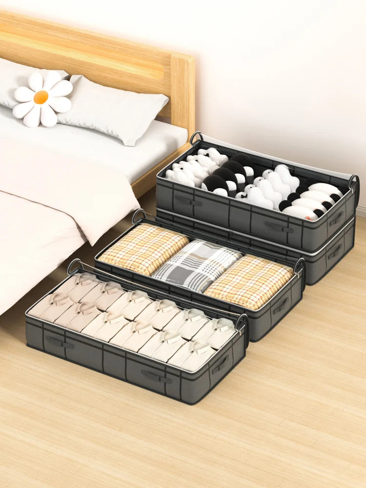 Large Under-Bed Clothes Storage Bag | Foldable & Zippered