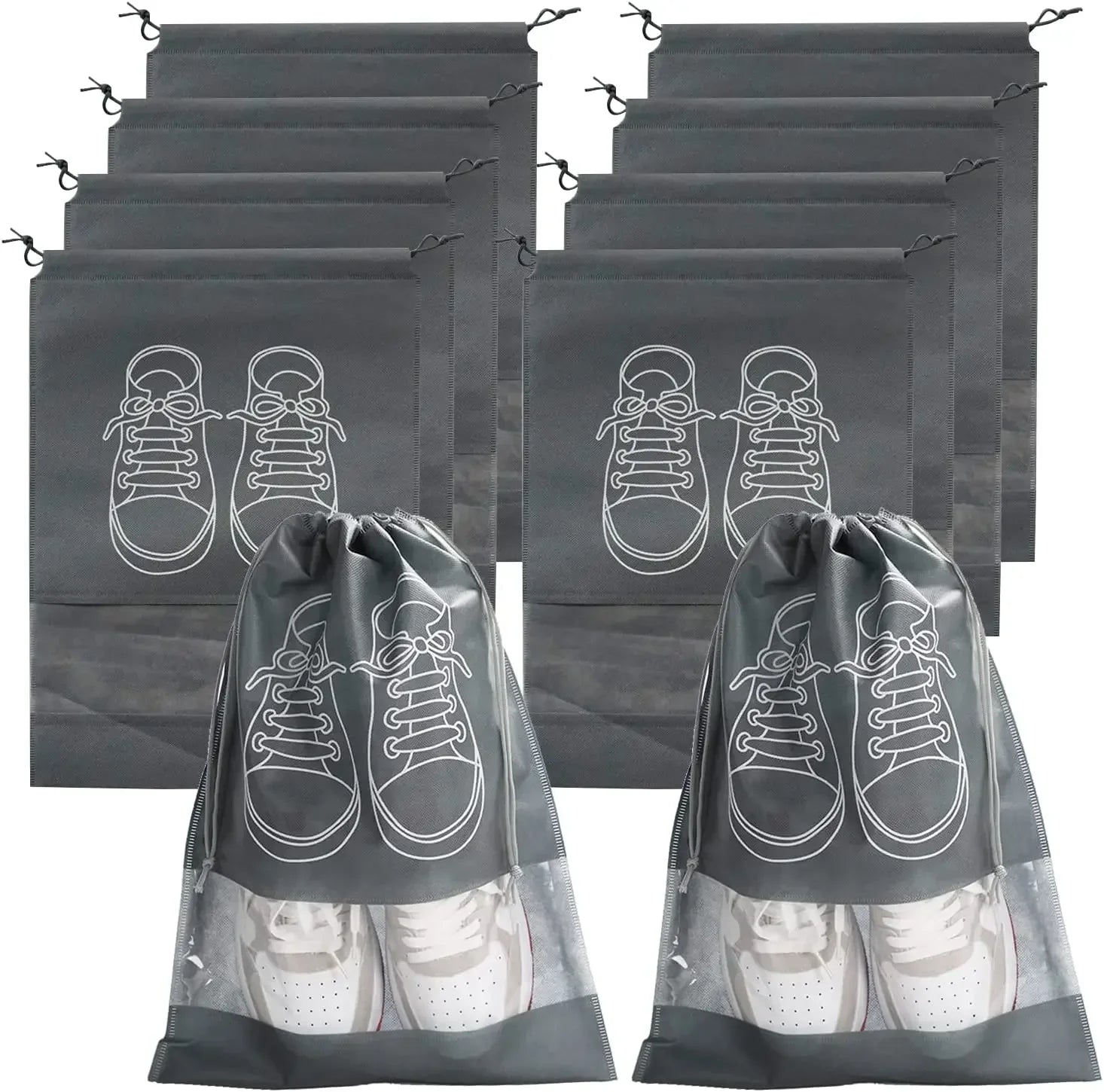 5/10PCS Shoes Storage Organizer Bags Non-Woven Shoe Dust Bags