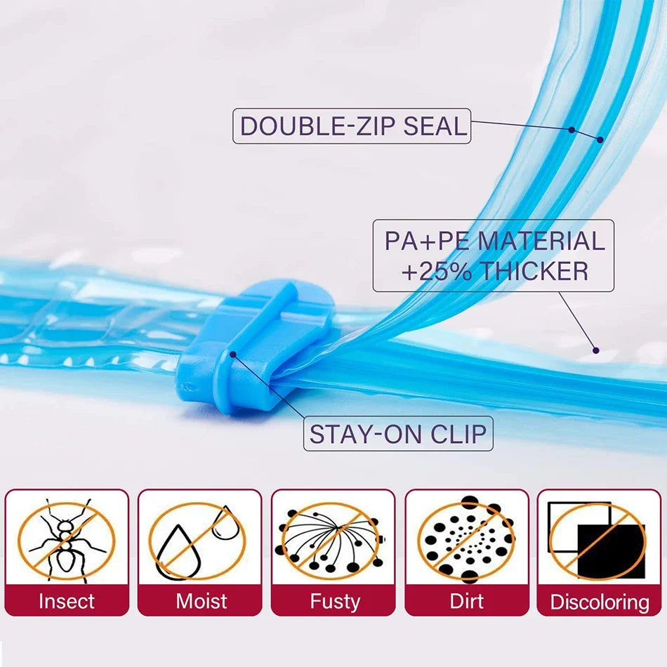 Vacuum Storage Bags | Space Saver for Clothes, Pillows & Bedding