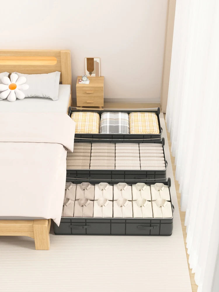 Large Under-Bed Clothes Storage Bag | Foldable & Zippered