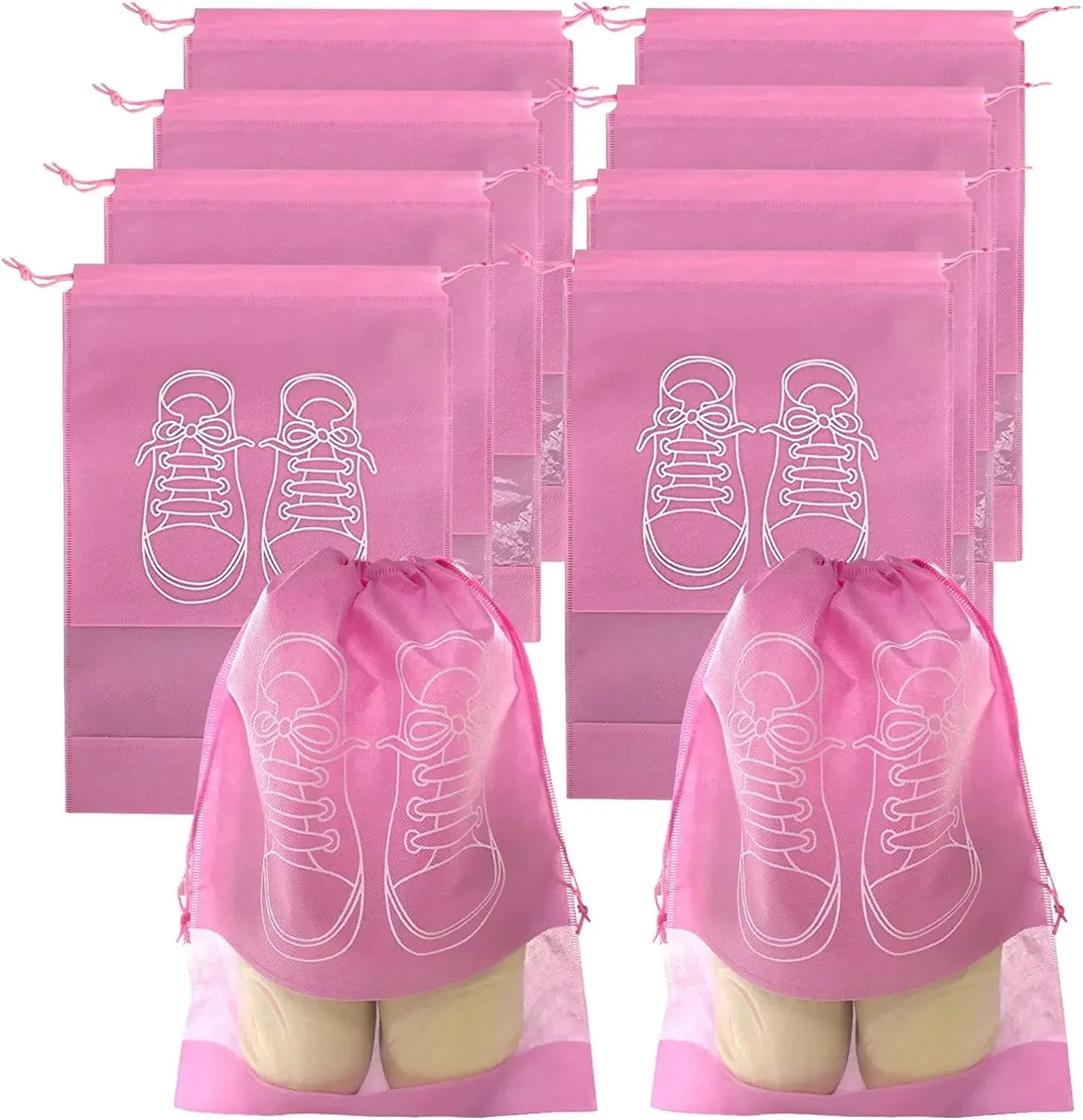 5/10PCS Shoes Storage Organizer Bags Non-Woven Shoe Dust Bags