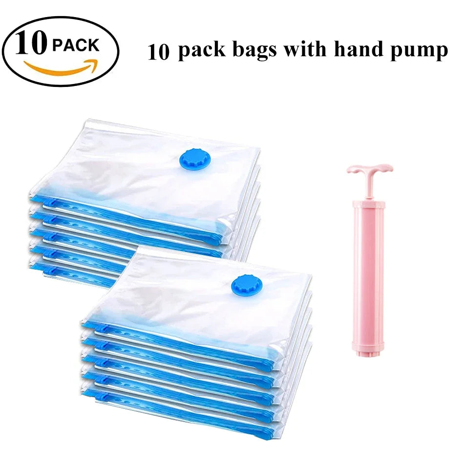 Vacuum Storage Bags | Space Saver for Clothes, Pillows & Bedding