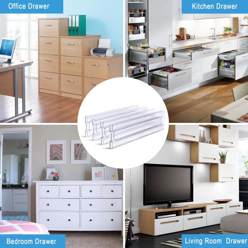 Expandable Drawer Dividers Organizers | 1/2/4/6/8 Pack