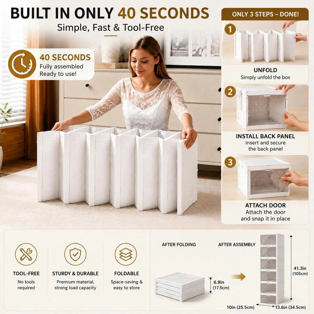 Stackable Dustproof High-top Cabinet Shoe Rack Shelf