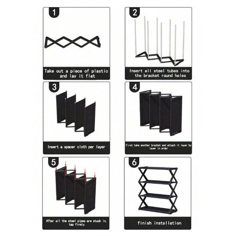 Shoe Rack Saves Family Space