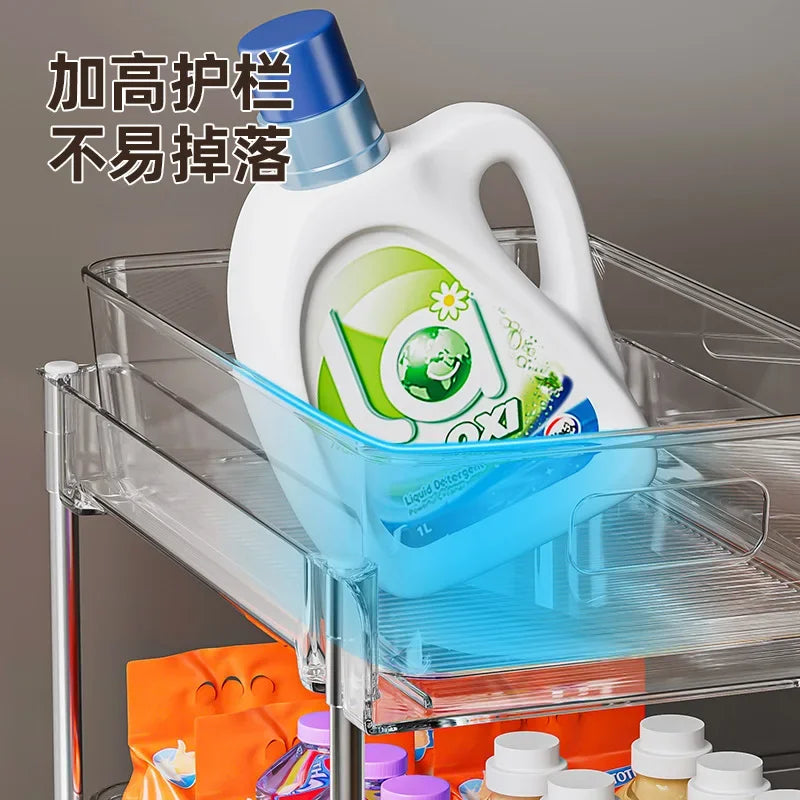 2-Tier Sliding Pull-Out Under Sink Organizer | Kitchen & Bathroom