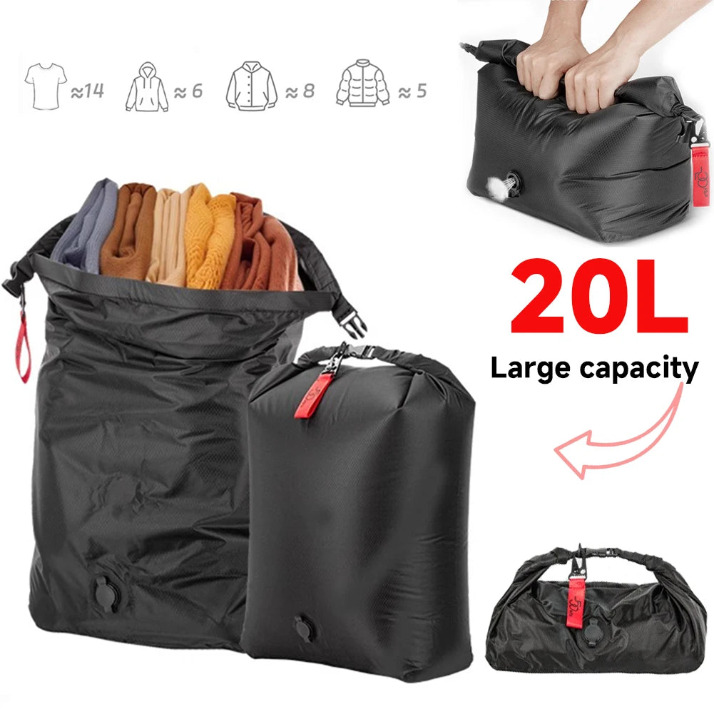 Waterproof Vacuum Compression Travel Bag | Large Capacity Packing Organizer