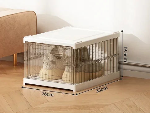 Transparent Thickened Plastic Bins Shoe Organizer Cabinet Organizers
