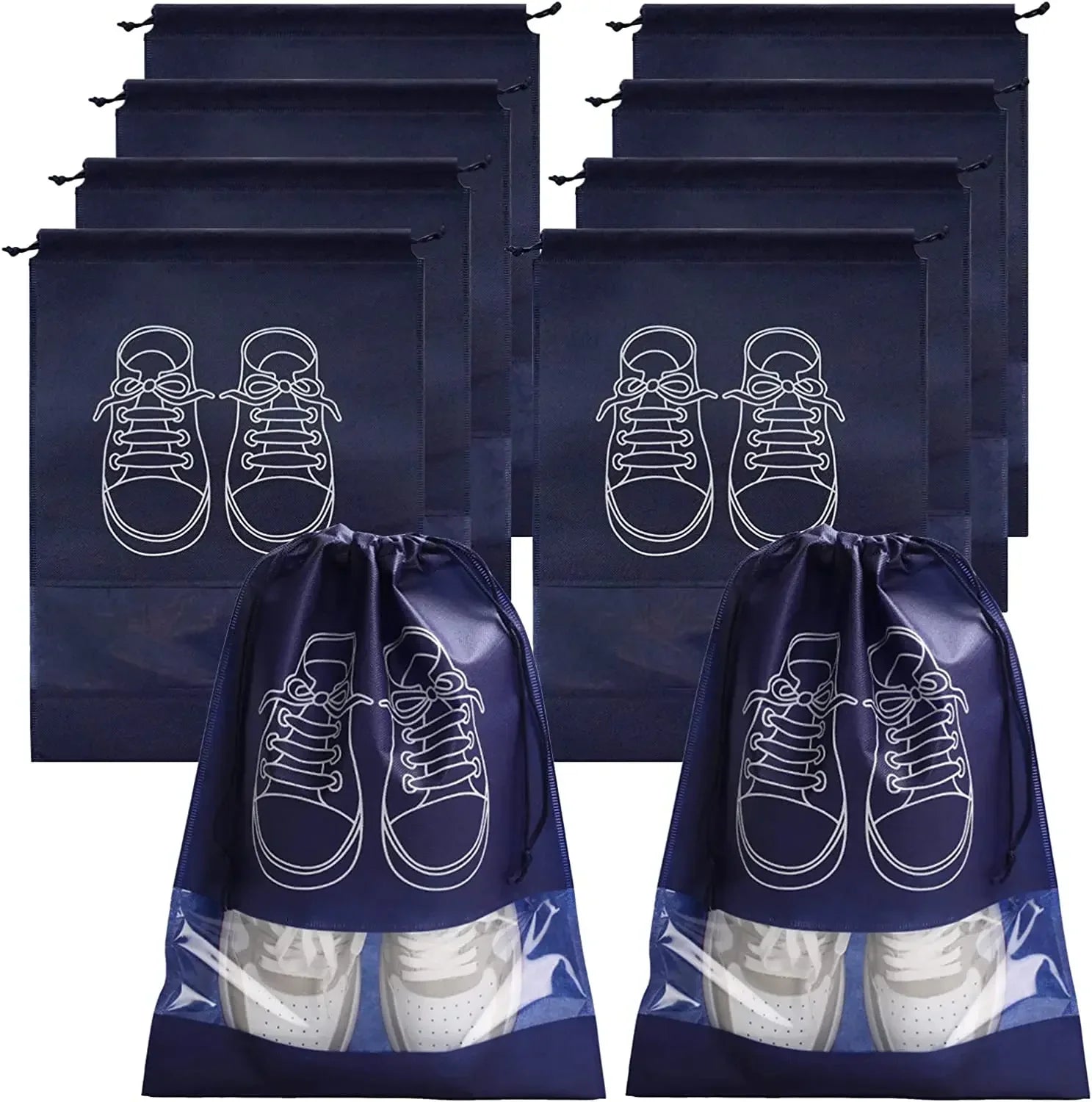 5/10PCS Shoes Storage Organizer Bags Non-Woven Shoe Dust Bags