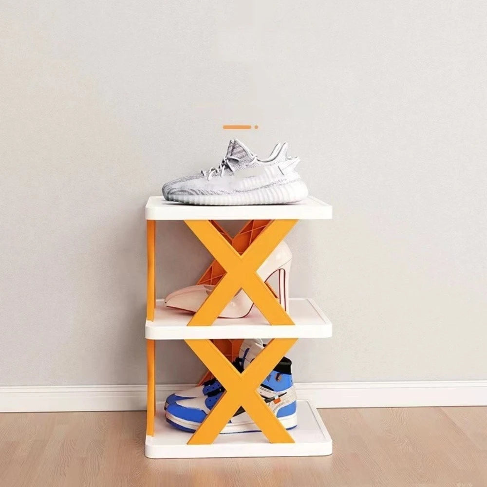 X-Shaped Folding Shoe Rack | Multi-Layer Detachable Organizer