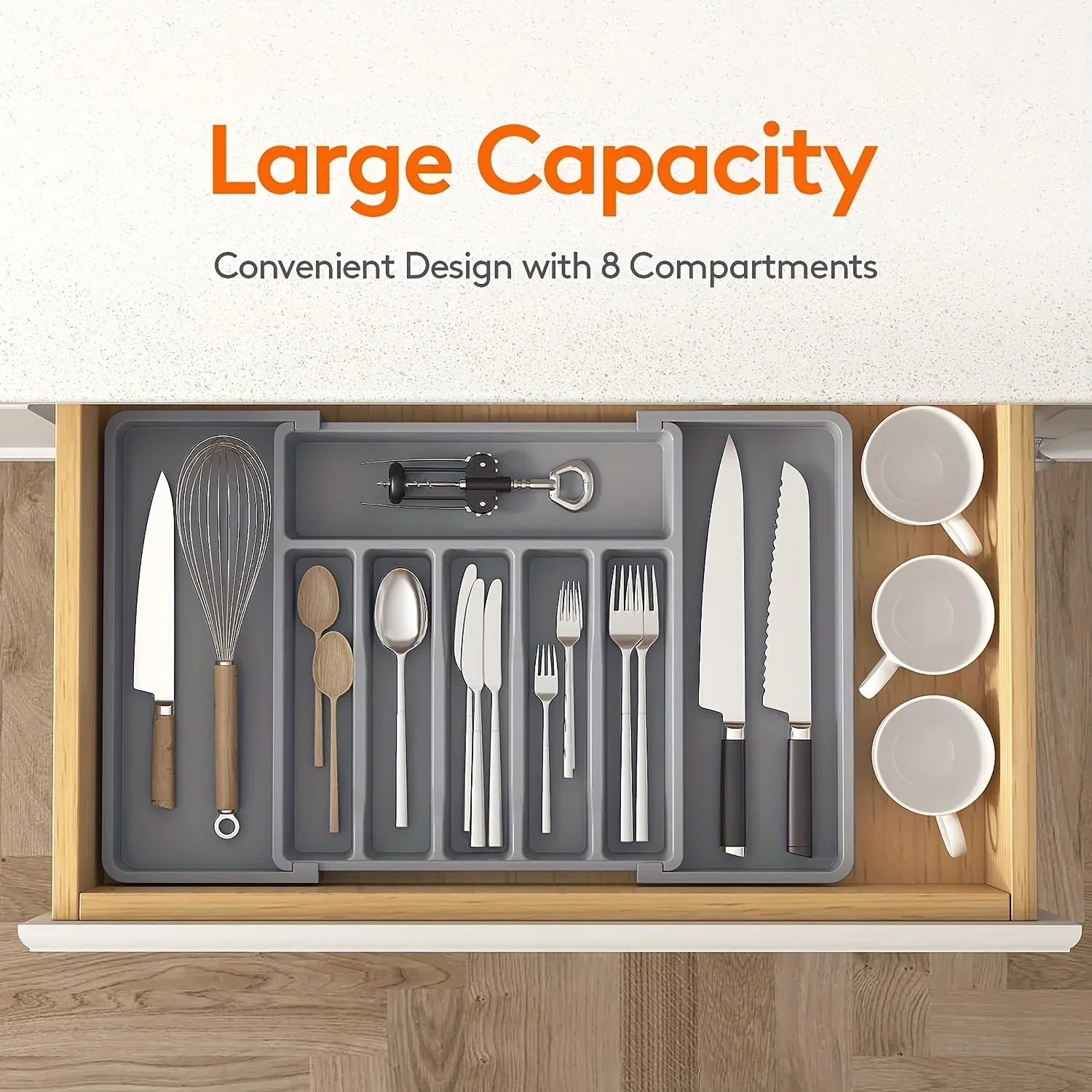 Expandable Kitchen Drawer Organizer